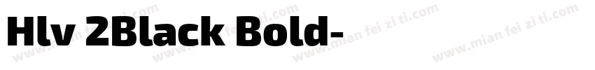 Hlv 2Black Bold字体转换